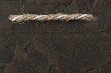 Image showing Synthetic leather texture