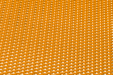 Image showing Yellow metal mesh plating