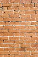 Image showing Orange brick wall