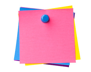Image showing Colorful sticky notes