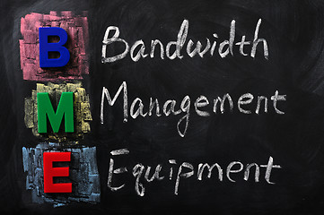 Image showing Acronym of BME for Bandwidth Management Equipment