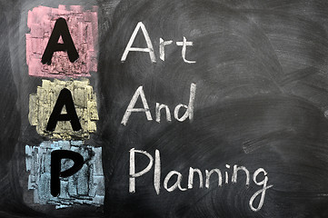 Image showing Acronym of AAP for Art and Planning