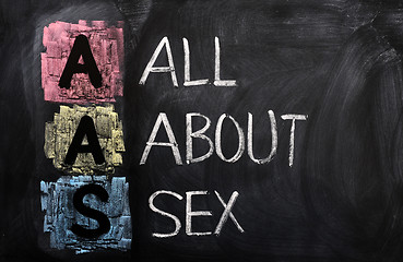 Image showing Acronym of AAS for All About Sex