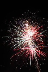 Image showing nice color fireworks