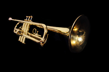 Image showing gold trumpet