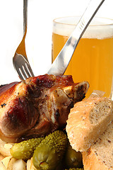 Image showing roasted pork knuckle