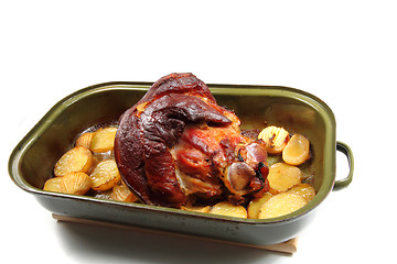 Image showing roasted pork knuckle