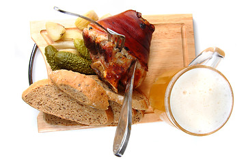 Image showing roasted pork knuckle