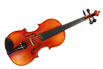 Image showing old wooden violin
