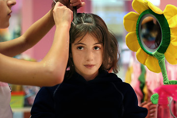 Image showing Hair styling party