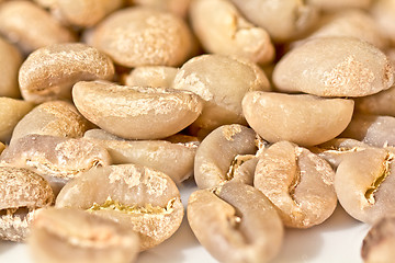 Image showing Raw coffee beans