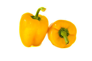 Image showing paprika yellow healthy food nutrition isolated 