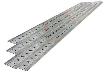 Image showing isolated with metal ruler 