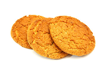 Image showing Trio Of   Cookies Isolated On White Background