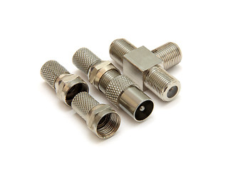 Image showing Professional cable tv connectors