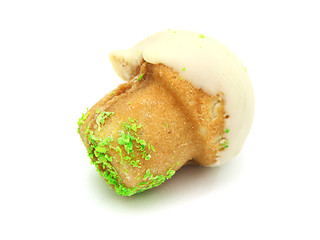 Image showing Shortbread mushroom-shaped with condensed milk