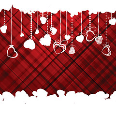Image showing Hearts Valentine's day or Wedding template. EPS 8