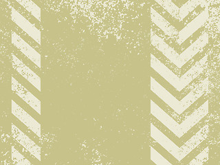 Image showing A grungy and worn hazard stripes texture. EPS 8