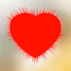 Image showing Abstract Heart Burst. EPS 8