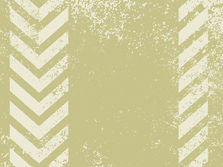 Image showing A grungy and worn hazard stripes texture. EPS 8