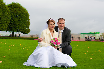 Image showing young wedding couple