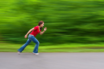 Image showing Running Girl