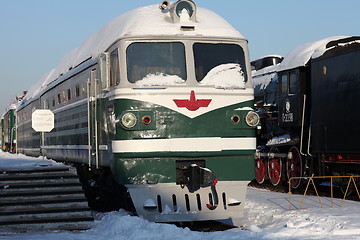 Image showing Diesel  locomotive