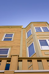 Image showing Close up on a Building with Clear Skies