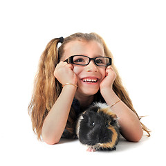 Image showing child Guinea pig