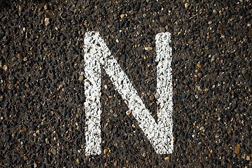 Image showing Letter N