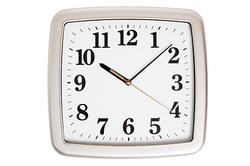 Image showing Office clock , it is isolated on white