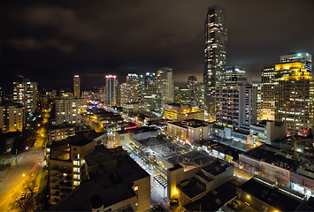 Image showing Vancouver BC Robson Street Cityscape