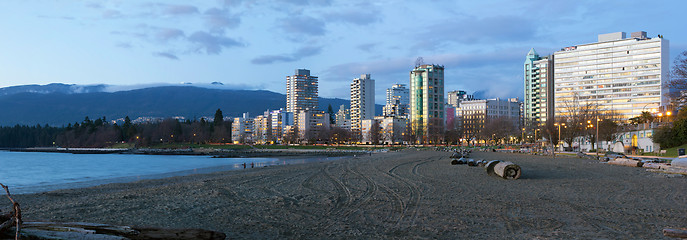 Image showing Waterfront Living along Sunset Beach in Vancouver BC