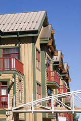 Image showing Close up on an Series of Houses