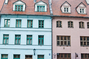 Image showing  facade of the old building in Riga 