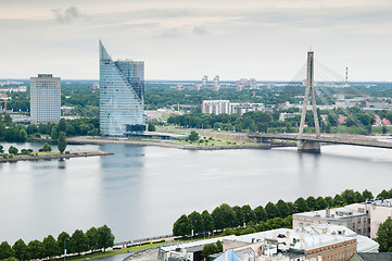 Image showing View over Old Town of Riga, Latvia