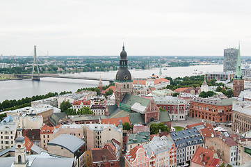 Image showing View over Old Town of Riga, Latvia