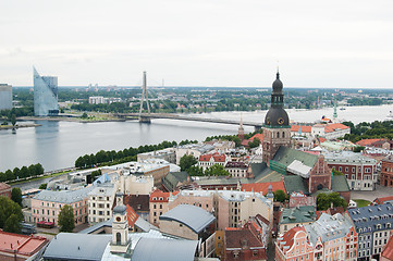Image showing View over Old Town of Riga, Latvia
