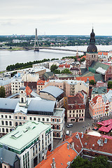 Image showing View over Old Town of Riga, Latvia