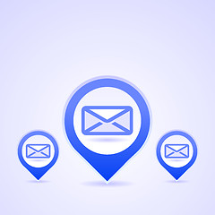 Image showing Blue Mail Symbols