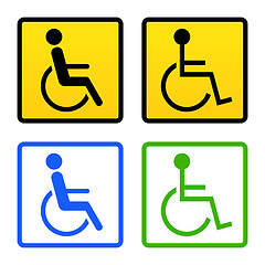 Image showing Disabled Wheelchair Sign