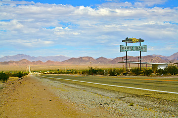 Image showing Route 66 Restaurant Sign