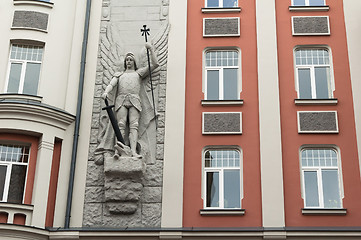 Image showing  facade of the old building in Riga 