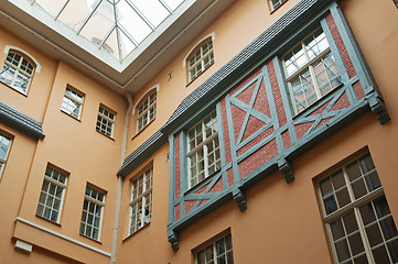 Image showing  facade of the old building in Riga 