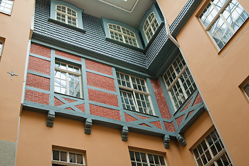 Image showing  facade of the old building in Riga 