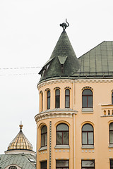 Image showing  facade of the old building in Riga 