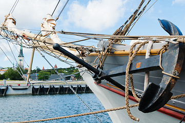 Image showing Masts and Sails