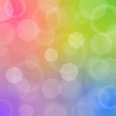 Image showing Blured bokeh on colorful background