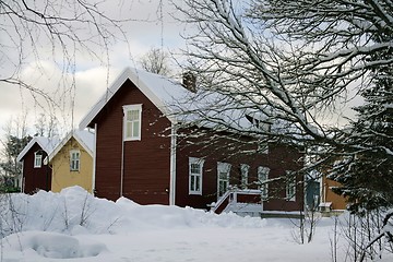 Image showing Snowy neighborhood