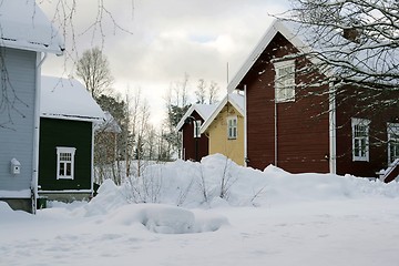 Image showing Snowy neighborhood